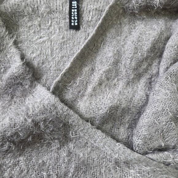 Design Lab Lord & Taylor Woman's Grey Mo Hair Wrap Sweater size XS - Picture 2 of 8
